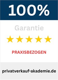 Siegel: 100 % Garantie – praxisbezogen